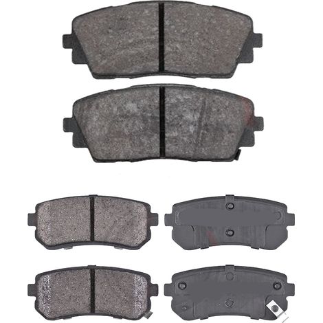 KIT PASTIGLIE FRENO ANTERIORI E POSTERIORI compatibile con KIA SOUL II (PS) / PASTIGLIE FRENANTI AUTO OEM FDB4447,FDB5066 / SOSTITUZIONE DIRETTA / BASSA POLVERE / SILENZIOSO