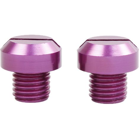 Motorcycle and electric vehicle rearview mirror cover plug decorative rearview mirror screw M10 - - Positive thread - Purple (1/3)