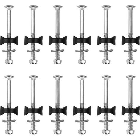 Lot de 12 vis de trampoline, fixation pour trampoline de jardin, acier galvanisé, pour grand trampoline et petit trampoline (1/4)