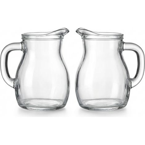 Set 2 Caraffe Bistrot 25 cl in Vetro per Succhi Vino Bevande mini brocca con Linea Segnalimite di Taratura MID collezione Bistrot Bormioli per Succhi Vino Bevande (1/5)