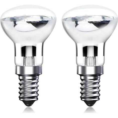 30W R39 E14 Ampoule Lampe Lave Ampoules Réflecteur SES Petite Vis Edison Ampoule Chauffante pour Lampe Lave, Blanc Chaud 2700K (2-Pack) (1/4)
