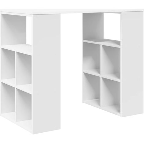 Maison Exclusive - Schreibtisch mit Regal Weiß 90 x 50 x 75 cm Ho