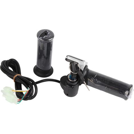 Vélo Électrique Scooter 36V Poignée d'Accélérateur Demi-Torsion avec Indicateur LED et Verrou à Clé (1/5)