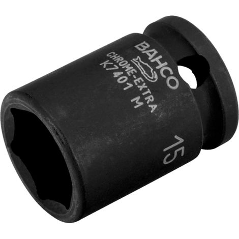 Bahco 3/8 Kraft-Steckschlüssel-Einsatz, Sechskant, 17 mm, phosphatiert (1/4)