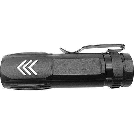 Lampe torche rechargeable USB LED avec zoom, éclairage latéral COB, 3 modes — camping, urgences, réparations (noir) (1/5)