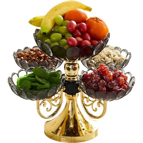 Elegante ciotola girevole per snack, supporto per esposizione di dessert - 2