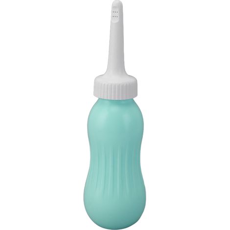 Bidet portable à jet puissant, 500 ml, bidet manuel en silicone, lavement, pour femmes enceintes, vert menthe (1/5)