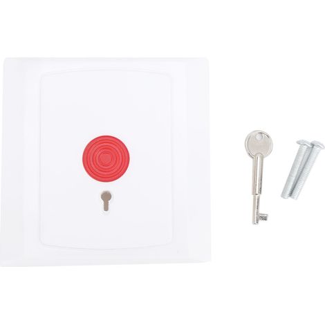 Bouton d'alarme panique filaire d'urgence, interrupteur de contrôle d'accès intelligent avec clé 250 V (1/5)