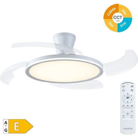 Ventilador Techo Gomce Mando Ø122 Dc 230v Bl GARSACO