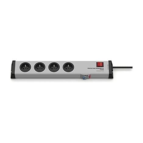 Ehmann 0221X02042301 Steckdosenleiste grau 4 Steckdosen 16A