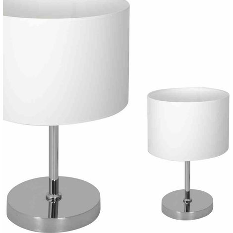 Lampada da tavolo CASINO BIANCO/CROMO 1xE27 (1/5)