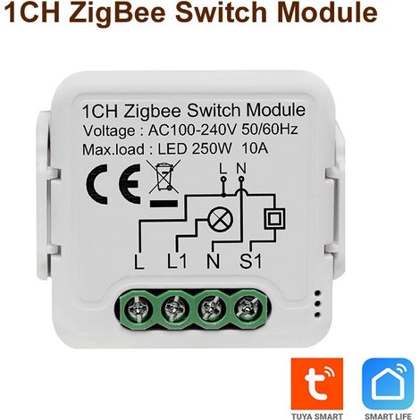 Tuya Smart Switch Zigbee Universale per Luci 1 Canale (1/3)