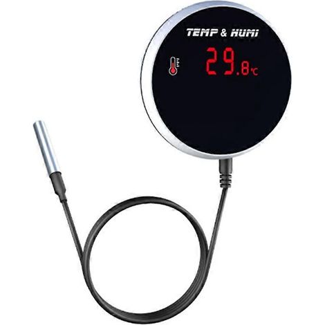 Capteur de température ZigBee avec alarme, thermomètre ambiant numérique, application Tuya Smart Life, contrôle à distance, domotique, prise UE (1/5)
