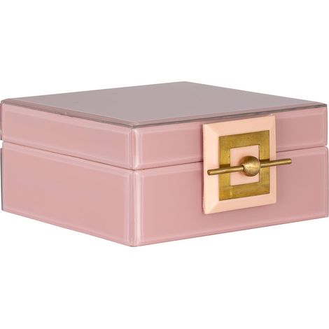 Boîte Bijoux Bodine Rose Élégance - Rose tendre avec accents dorés (1/5)
