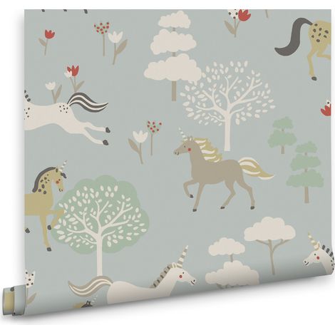 Sophie Allport Vliestapete Kinderzimmer - Waldponys - 10mx52cm (1/4)