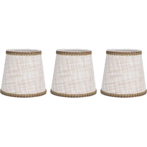 Petits abat-jour fabriqués à la main, 3 pièces, exquis, doux, léger, anti-poussière, haute luminosité, abat-jour de Table (1/5)