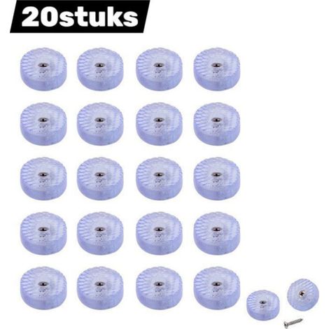 20 pièces - Patins de protection pour pieds de chaise - Silicone - Patins ronds antidérapants - Pour pieds de table, chaise e (1/4)