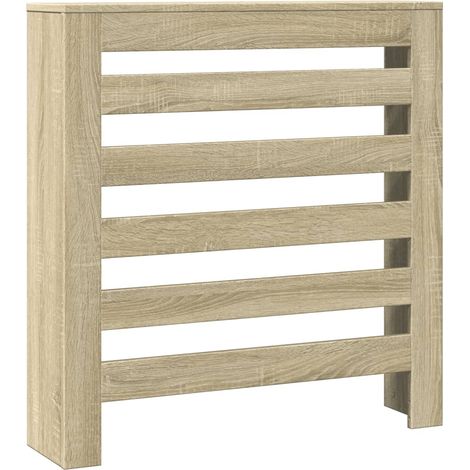 Cache-radiateur chêne sonoma 78x20x82 cm bois d'ingénierie