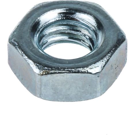 Écrou hexagonal RS PRO, M6, Acier Galvanisé brillant ( Prix pour Sachet de 250 ) (1/2)