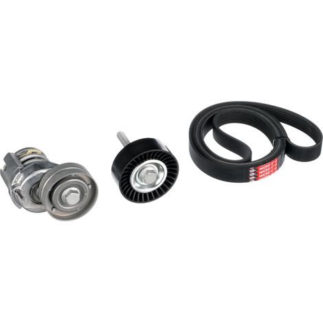 Jeu de courroies trapézoïdales à nervures Gates K076PK1735 AUDI