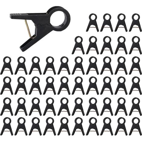 Lot de 50 clips de support réutilisables pour plantes grimpantes en plastique robuste avec diamètre intérieur de 18 mm pour tomates, concombres (1/5)