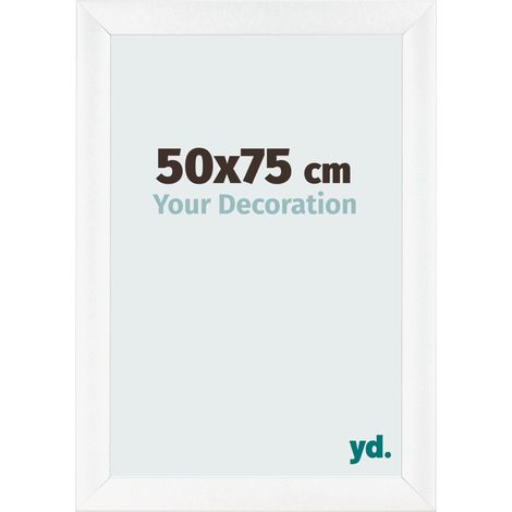 yd. - Cadre photo 50x75 - Blanc Mat - MDF - Pisa (1/5)