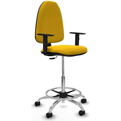 Piqueras et Crespo B1D05RN Chaise de bureau jaune ergonomique (1/3)