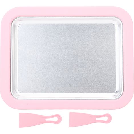 Eismaschine für gefrorenes Sorbet und Gelato – Gesundes DIY für die ganze Familie – Kleines, rosafarbenes Modell aus Aluminiumlegierung