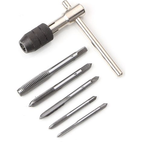Set mit 6 rostfreien T-Griff-Schraubenschlüsseln, komfortabler ergonomischer Griff, hohes Anzugsdrehmoment, Heimwerkerwerkzeug für Männer und Frauen. (1/5)