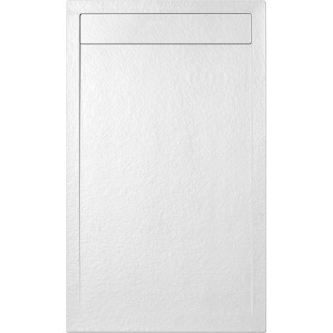 Swiss Aqua Technologies Plato de ducha de mármol fundido Fusion 140x90cm, Blanco (SATFUP14090BL)