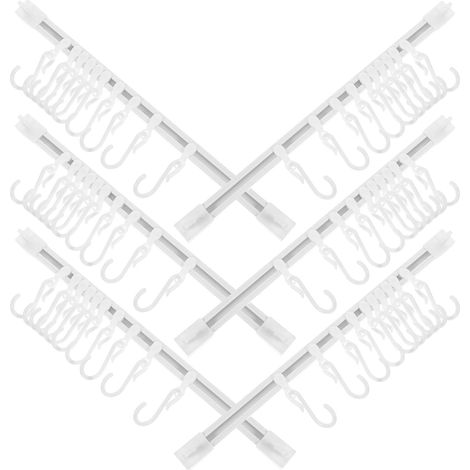 de 6 crochets adhésifs multi usages en plastique INOOMP (1/5)