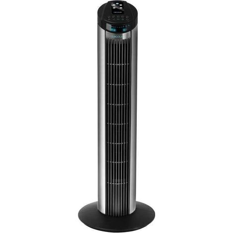 Ventilateur colonne oscillant CECOTEC EnergySilence 890 Skyline 50W 3 vitesses H76cm Noir (1/5)