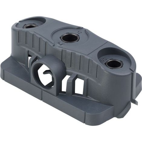 Wolfcraft – Guide de perçage mobile pour bois – Porte-embouts en polypropylène – Accessoire pour perceuse – Précision et durabilité