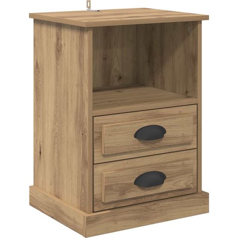 Maison Exclusive - Armadio da Notte Rovere artigianale 36 x 43 x 60 cm