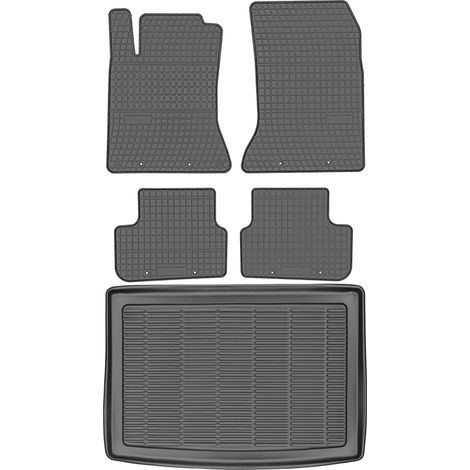 Juego de alfombrillas de goma para coche y maletero para Mercedes Clase B W246 (2011-2018).