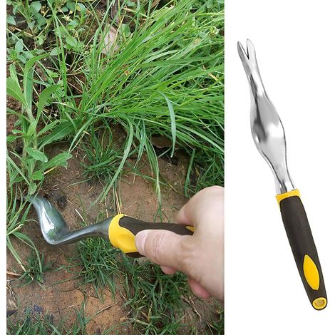 2er-Set tragbarer Garten-Unkrautstecher – Pflanzwerkzeug aus Aluminiumlegierung – Unkrautstecher – ergonomischer Handspaten (1/5)