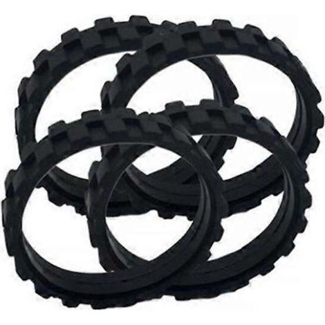 Lot de 4 pneus de rechange pour aspirateur robot iRobot Roomba (séries 500, 600, 700, 800, i7 et S9). (1/5)