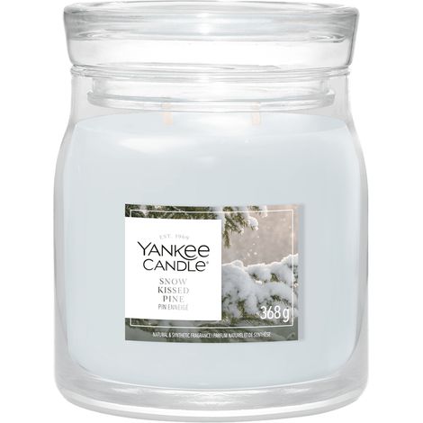 Candela Snow Kissed Pine 368g Bianco YANKEE CANDLE