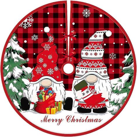 Cadeaux de Noël, Décorations de Noël, Jupe de sapin imprimée, Décoration de sapin de Noël pour la maison (1/5)