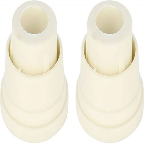 Pool escalator Rubber plug pour Échelle de piscine Bumper plug Set de 2 pièces blanc éChelle Pieds Piscine éChelle Bouchon en Caoutchouc Pare Chocs Garde Tampons de Remplacement éChelles sous M (1/5)