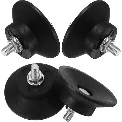 Patins en caoutchouc anti-vibrations Alasum avec filetage M6, lot de (1/5)
