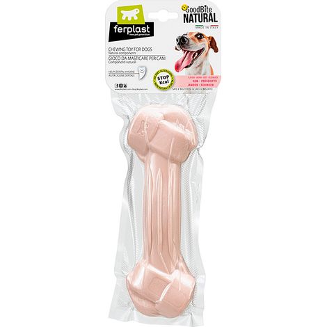 osso masticativo naturale al prosciutto, 250 grammi 1 pezzo - ferplast