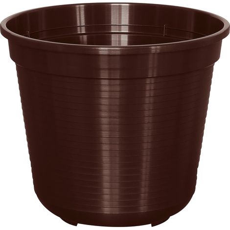 Geli Blumentopf STANDARD Braun Ø 22 cm - Kunststoff