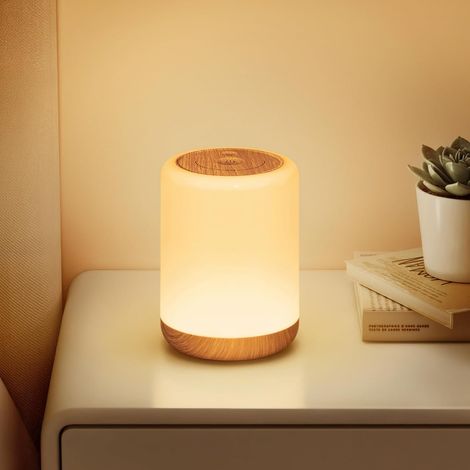 1 Veilleuse LED Tactile Sans Fil, 256 Couleurs RVB, Batterie 2000mAh, Minuteur, Chambre (1/5)