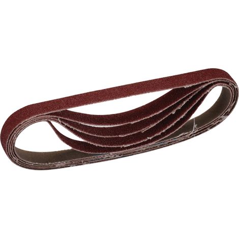 Draper Cloth Sanding Belt Pack of 5, 10 x 330mm, 80 Grit, 115mm x 5m Sanding Roll, Model 08683