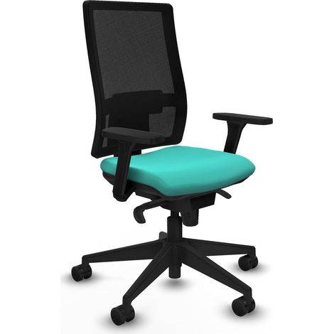 Sedia ergonomica piqueras y crespo Horna nero pelle sintetica