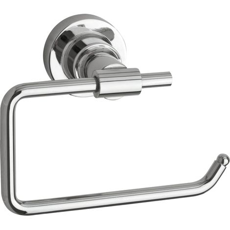 tesa Luup Dérouleur Papier Toilette Métal Chromé - Sans percer (1/5)