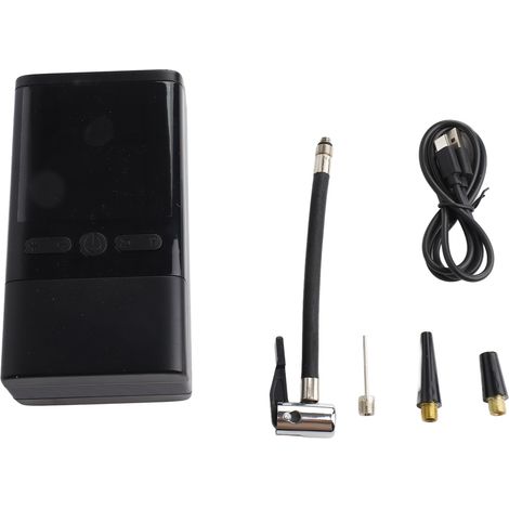 Compresseur à Air Portatif 4000mAh Gonfleur Pneus Voiture sans Fil Mini Pompe avec Lumière LED Affichage Numérique et Port C USB Electrique Compresseur pour Voiture, Moto, Vélo, Balle (1/5)