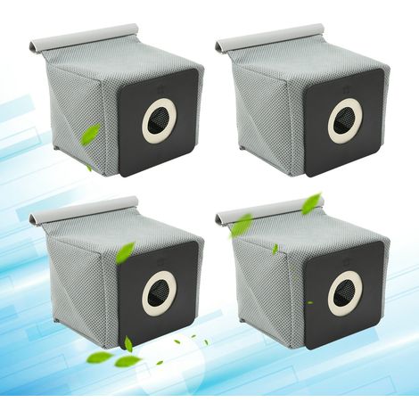 4er-Pack waschbare Staubsaugerbeutel aus Vliesstoff – Wirtschaftliche, wiederverwendbare Müllbeutel für Haushaltsstaubsauger mit 10 x 11 cm großem Fach (1/5)