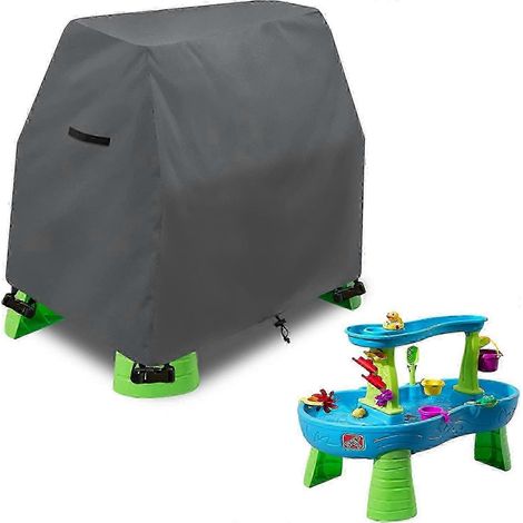 Step2 Regenduschen-Splash-Teich-Wassertischabdeckung - Outdoor-Spielzeugabdeckung (Grau) ( )